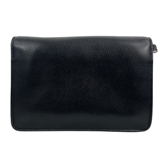 Tod's Double T Leather Wallet on Chain Silver Women Clutch Crossbody Bag - Picture 4 of 12